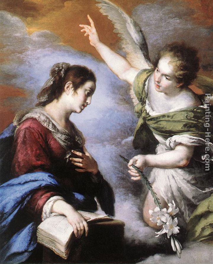 The Annunciation painting - Bernardo Strozzi The Annunciation art painting